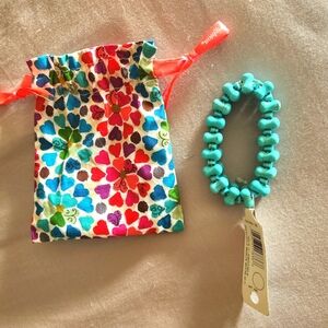 NWT Turquoise Bracelet with Brighton Bag